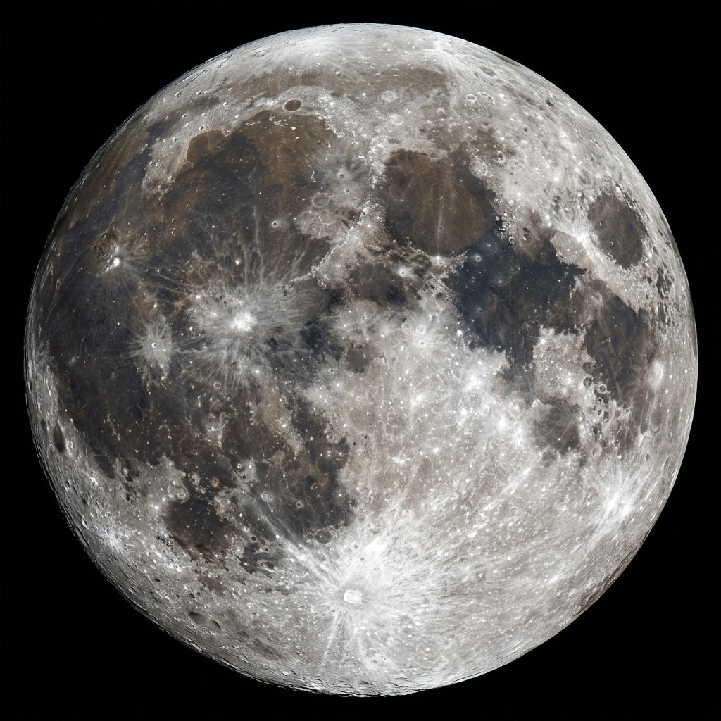 Earthshine visible near side of the moon